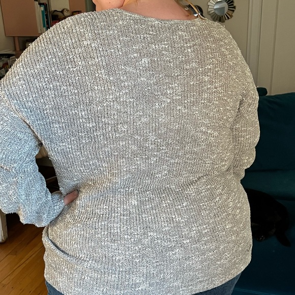 Soft Cross Neck Sweater - Picture 3 of 4